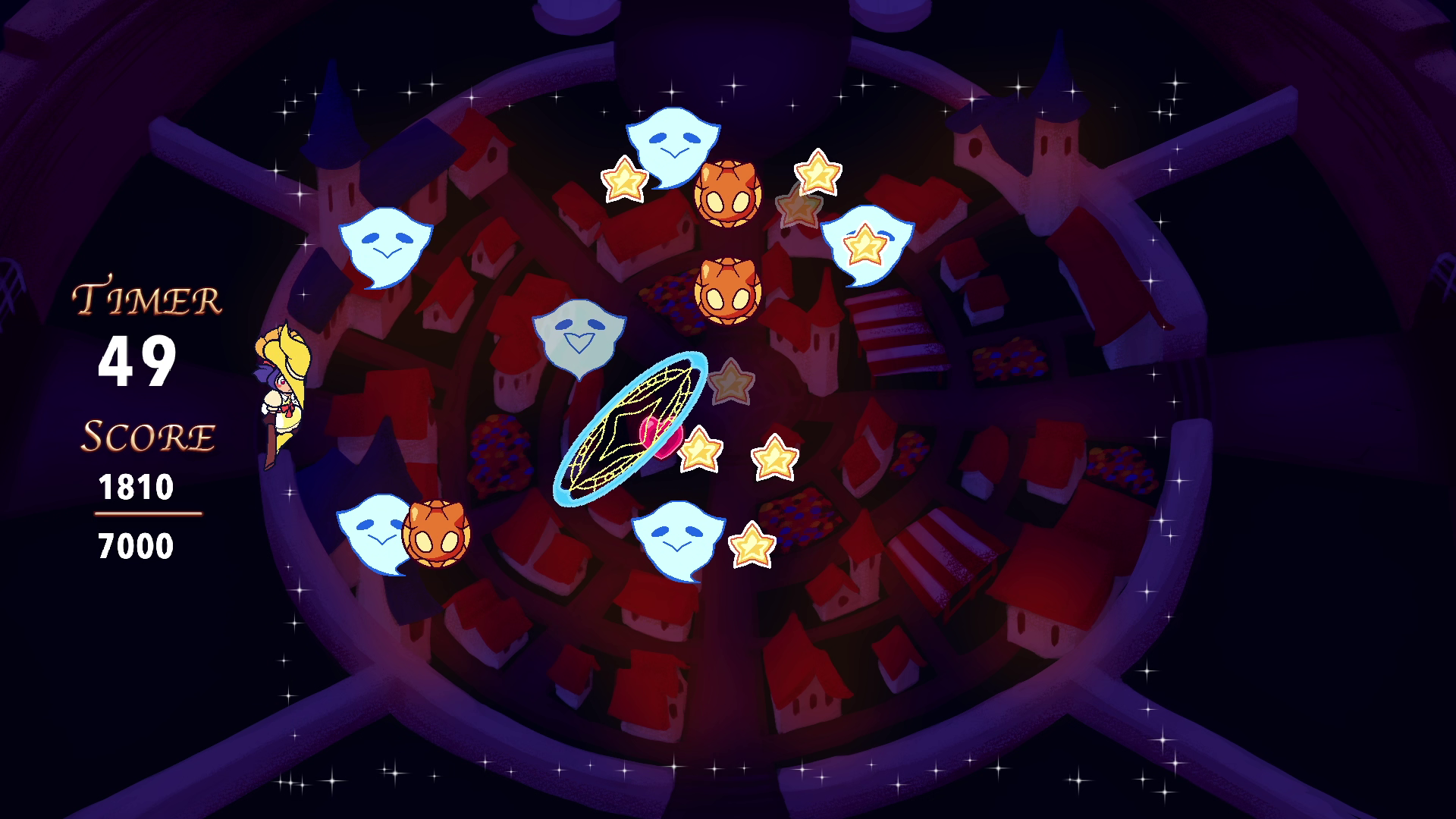 A screenshot from Level 6 of STAR CATCHER: HEART MASTER.