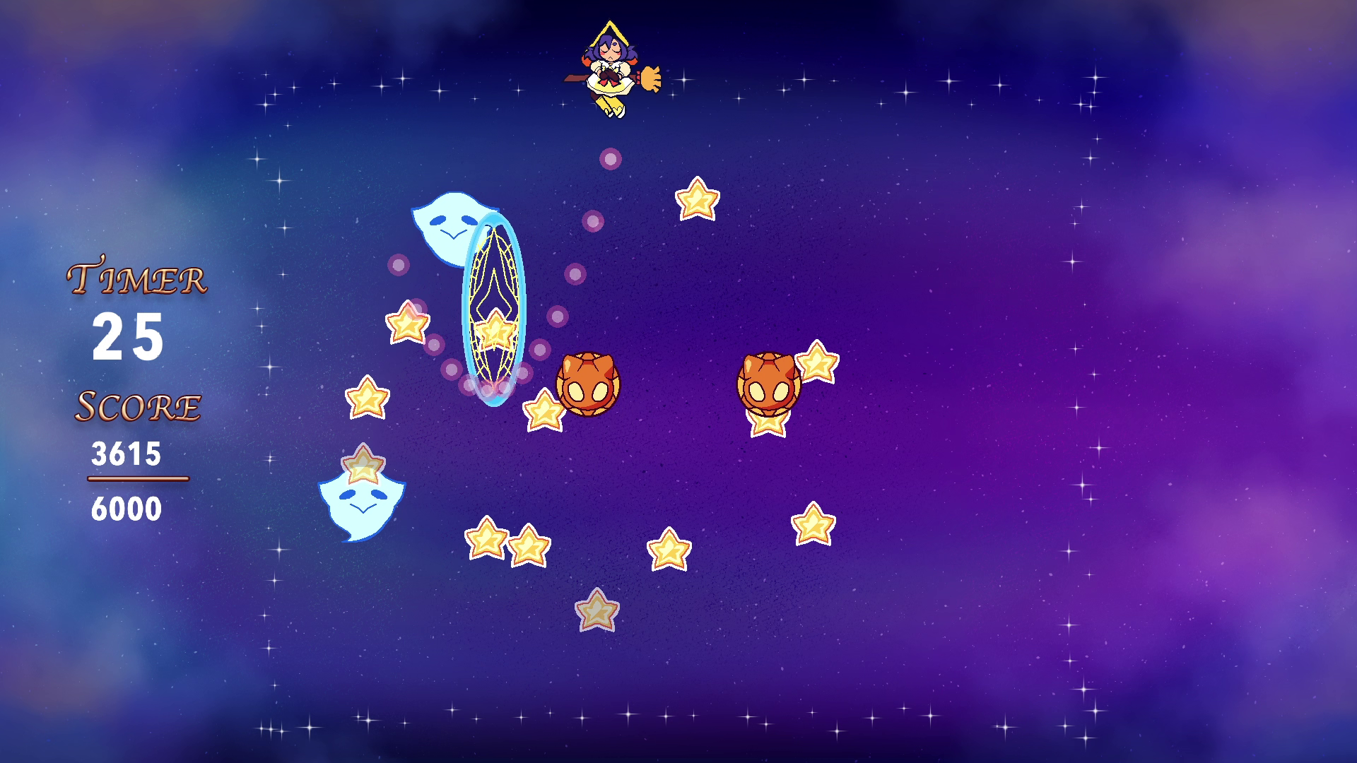 A screenshot from Level 8 of STAR CATCHER: HEART MASTER.